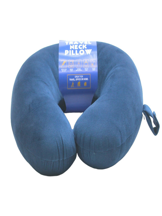 100% Polyester Navy Color Travel Neck Pillow