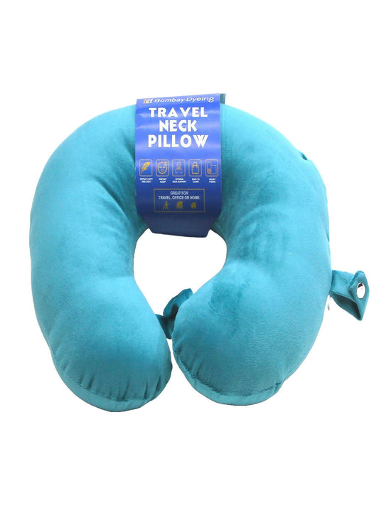 100% Polyester Blue Color Travel Neck Pillow